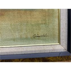 Michael Grimsdale (British 1963-): The Final Furlong, oil on canvas signed 50cm x 60cm