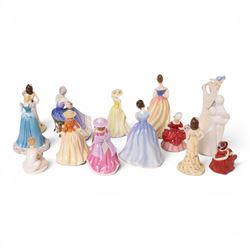 Collection of Royal Doulton figures including Alexandra, Ballet Shoes, Harriet, Valerie etc