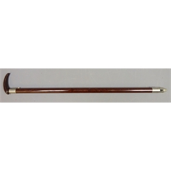 Early 20th century Bakelite walking stick with shaped handle and torch attachment ferrule,  Reg No.818856, BEKKO PAT PDG 9521, L80cm   