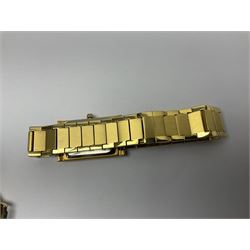 Two ladies Skagen wristwatches, to include 107SGSC and 107SGGD, both on stainless steel mesh straps, boxed, together with four other ladies wristwatches (6)