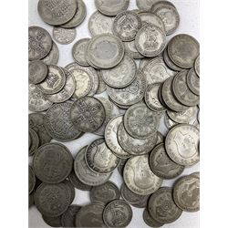 Approximately 780 grams of Great British pre 1947 silver coins, including sixpences, florins etc