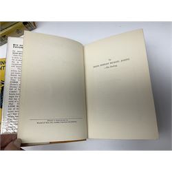 Collection of Hodder and Stoughton yellow jacket version books, to include Sydney Horler, George Goodchild, Dornford Yates, Leslie Charteris etc 