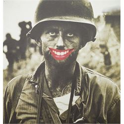 Gee Vaucher (British 1945-): Soldier with a 'Smile', limited edition lithograph in colours...