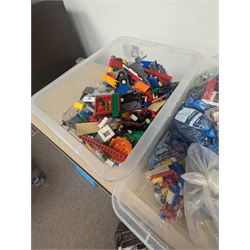 Large collection of loose Lego in four  boxes