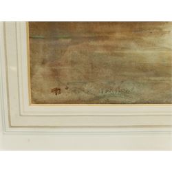 English School (Mid 20th century): Westminster Abbey, watercolour indistinctly signed 49cm x 37cm