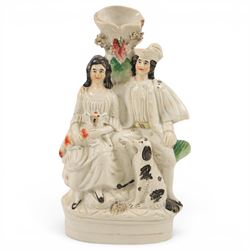 Collection of Staffordshire figures, including Princess Royal, Highlander etc 