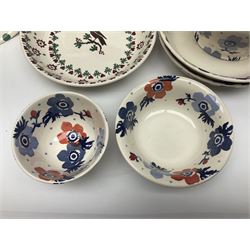 Emma Bridgewater ceramics, to include Christmas Joy Robin pattern meat platter, serving plate, bowl and two mugs, Anenome pattern jug, dinner plate, mug and three bowls, polka dot pasta bowl and two Wallflower pattern pasta bowls, largest D33.5cm