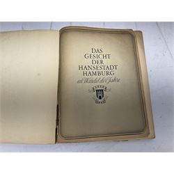 Adolf Hitler, Bilder aus dem Leben des Fuhrers [Pictures from the Life of the Fuhrer], Herausgegeben vom Cigaretten / Bilderdienst, Hamburg / Bahrenfeld, 1936, an album of two hundred tipped-in cards bearing photographs by Heinrich Hoffman, originally collected with cigarettes, 31 cm x 24 cm; together with a Waffen-SS book 'Wenn alle Bruder schweigen'; Hamburg 1939-1945; and two other booklets