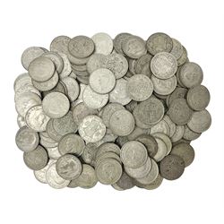 Approximately 2200 grams of Great British pre 1947 silver half crown coins, including King George V and King George VI 