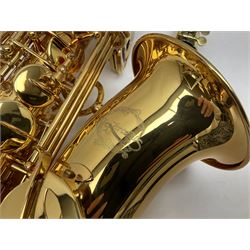 Trevor James Artemis A1 brass alto saxophone AL11572, serial no.321041; in lightweight carrying case with accessories
