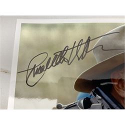 Dame Vera Lynn - collection of six signatures comprising TLS, album page and four colour photographs (including White Cliffs of Dover); signed photograph of John Mills; and signed photographs of film stars each with CoA including Bob Hope, Charlton Heston, Gene Autry, Sound of Music Julie Andrews and Christopher Plummer and Joanna Lumley