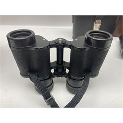 Optus Spotting scope 20-60x60, together with Wray London Wrayvu binoculars, Greenkat 10x50 binoculars and one other pair 