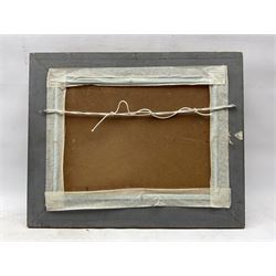 Edmond de Meulenaere (Belgian 1884-1963): House on a Lakeside, oil on board signed 27cm x 38cm 