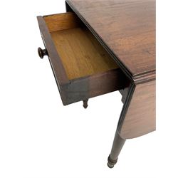 19th century mahogany drop leaf Pembroke table