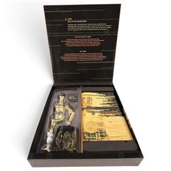 Four Hasbro The Kenner Collection Star Wars Masterpiece Editions, comprising Aurra Sing Dawn of the Bounty Hunters, Anakin Skywalker The Story of Darth Vader and two C-3PO Tales of the Golden Droid, all boxed