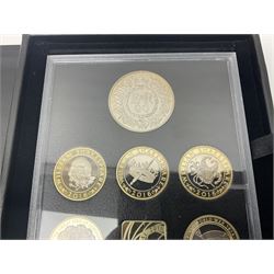 The Royal Mint United Kingdom 2016 proof coin set collector edition, cased with certificate