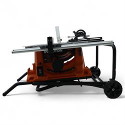 Evolution R255 PTS 255MM portable table saw, with multi material cutting blade