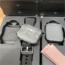 Twenty seven Smart watches Fitness Tracker with with Health Tracking and Heart Rate Sleep Monitor, 1.69 Full Touch Screen IP67 Waterproof Activity Tracker with Pedometer for Android and iOS - THIS LOT IS TO BE COLLECTED BY APPOINTMENT FROM DUGGLEBY STORAGE, GREAT HILL, EASTFIELD, SCARBOROUGH, YO11 3TX