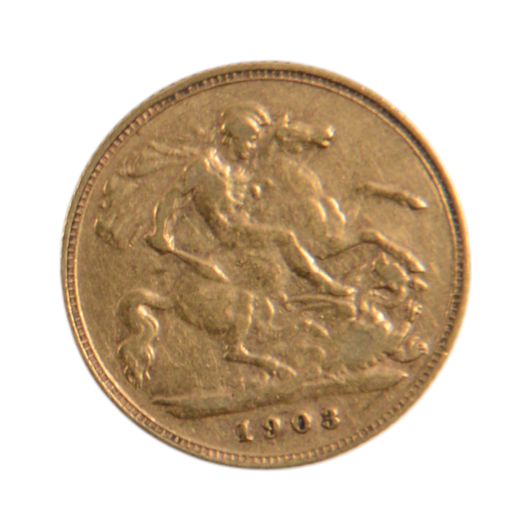 King Edward VII 1903 gold half sovereign coin