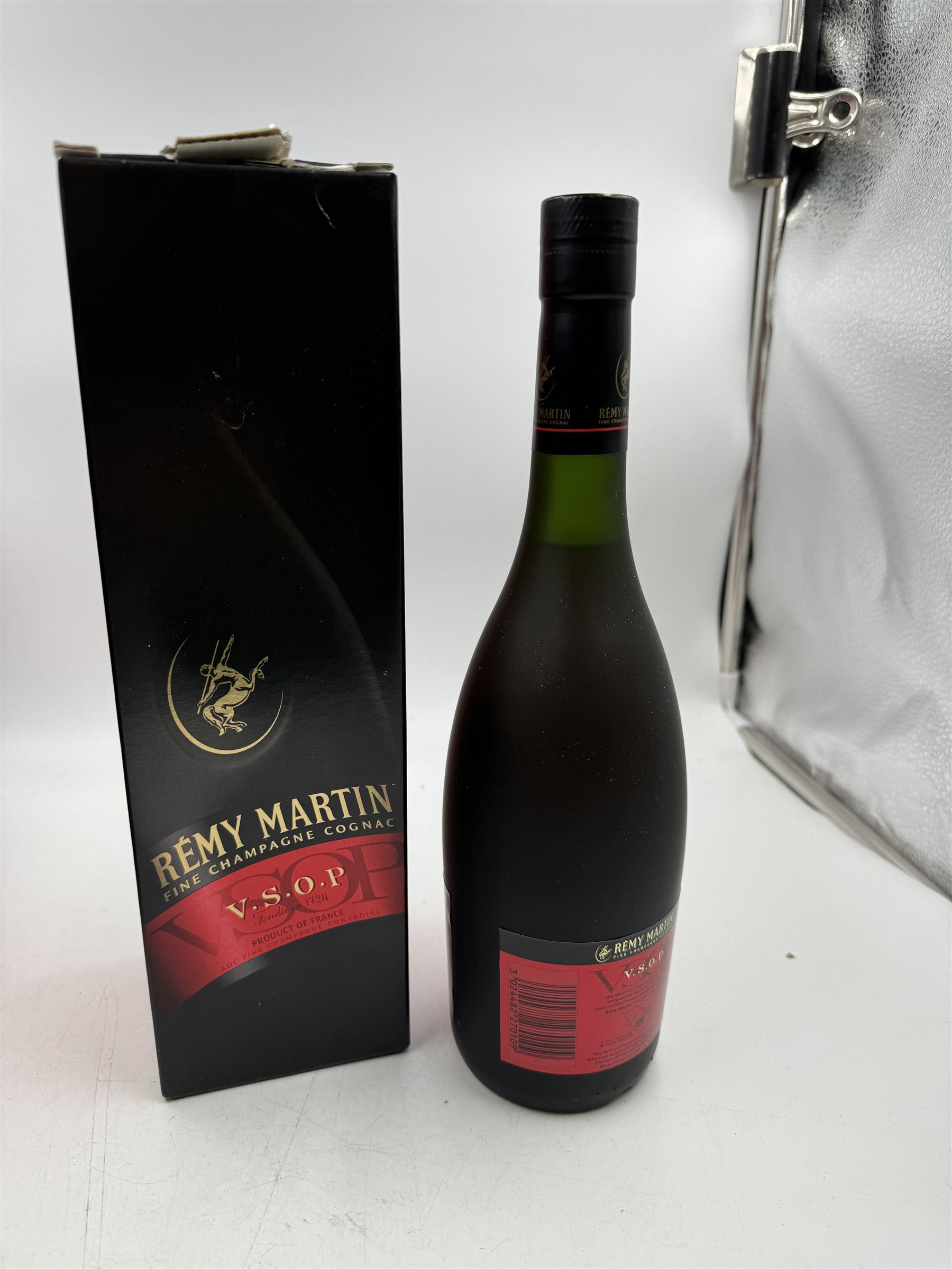 Three bottles Remy Martin V.S.O.P champagne cognac, 70cl 40% vol, in original boxes