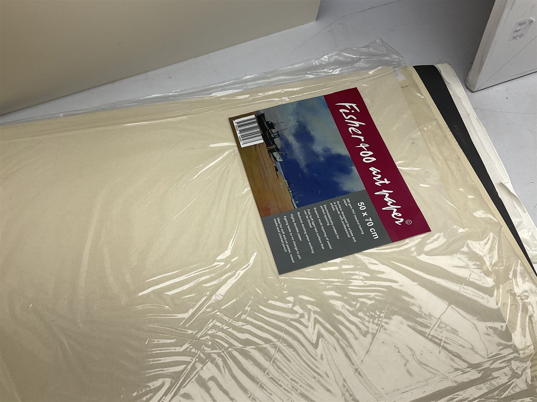 Large quantity of art supplies and equipment to include Crimson & Blake easel, tabletop easel, two large Winsor & Newton canvases and further smaller canvanses, sketchpads, paints etc