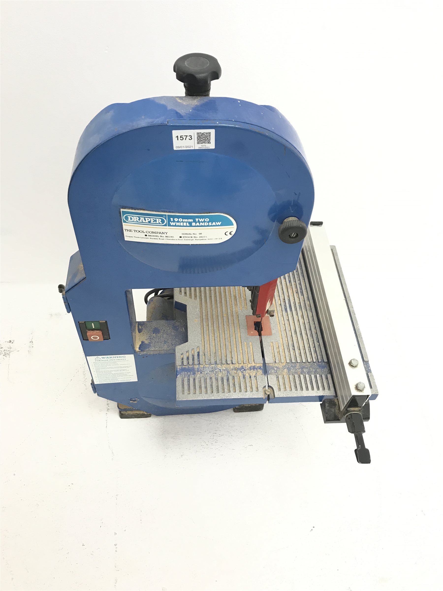 Draper BS 190 bench top bandsaw The Furnishings Sale Furniture