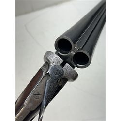 SHOTGUN CERTIFICATE REQUIRED - H Akrill of Beverly 12-bore double trigger boxlock ejector side-by-side double barrel shotgun with 66cm(26