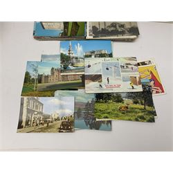 Edwardian and later postcards including shipping, greetings, British topography, Yorkshire and Lincolnshire with some real photographic, novelty pull-out, actresses etc