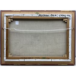 Jack Rigg (British  1927-2023): 'Morning Calm', oil on canvas signed and dated 1983, titled and dated 1984 verso 45cm x 65cm