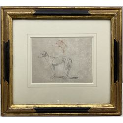 English School (18th Century): Study of a Greyhound, pencil and chalk unsigned 14cm x 19cm