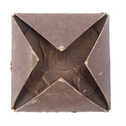 WWI bronze death plaque for Reginald George Clark, with card holder 