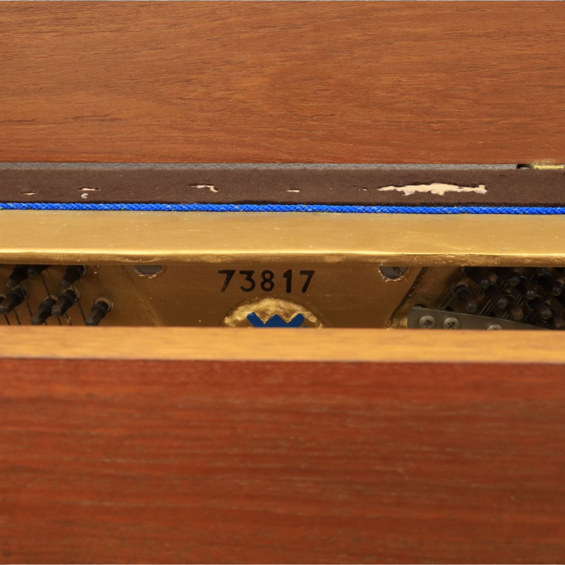 Welmar - 20th century teak upright piano
