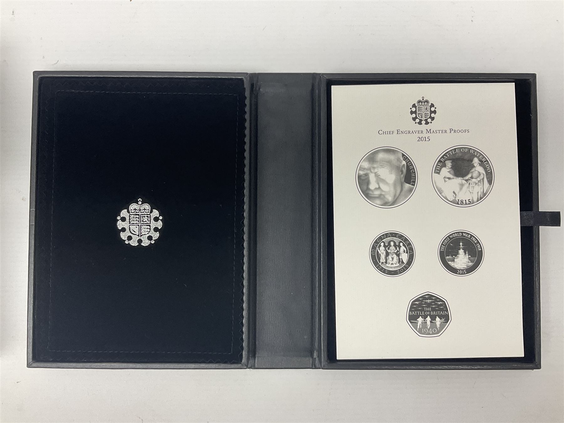 The Royal Mint United Kingdom 2015 proof coin set collector edition, cased with certificate