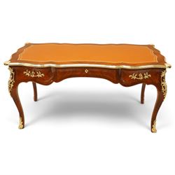 Baggio Anciens Meubles - Italian Louis XV style kingwood and gilt metal mounted bureau pla...