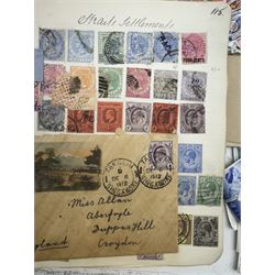 Great British and World stamps, including Belgium, Denmark, Ireland, France, Hungary, Italy, Poland, Spain etc, housed in various albums, books and loose, in one box