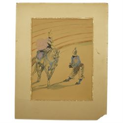 After Henri de Toulouse-Lautrec (French 1864-1901): Yvette Guilbert and Cabaret Scenes, set five lithographs one numbered 1118/1500 with printed monogram or blindstamp, together with exhibition poster Toulouse-Lautrec: Maison de la Pensée Française, Paris max 67cm x 47cm (6)