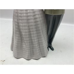 Lladro figure, An Evening Out, modelled as a man and women in evening dress, no 5540, year issued 1988, year retired 1991, H32cm