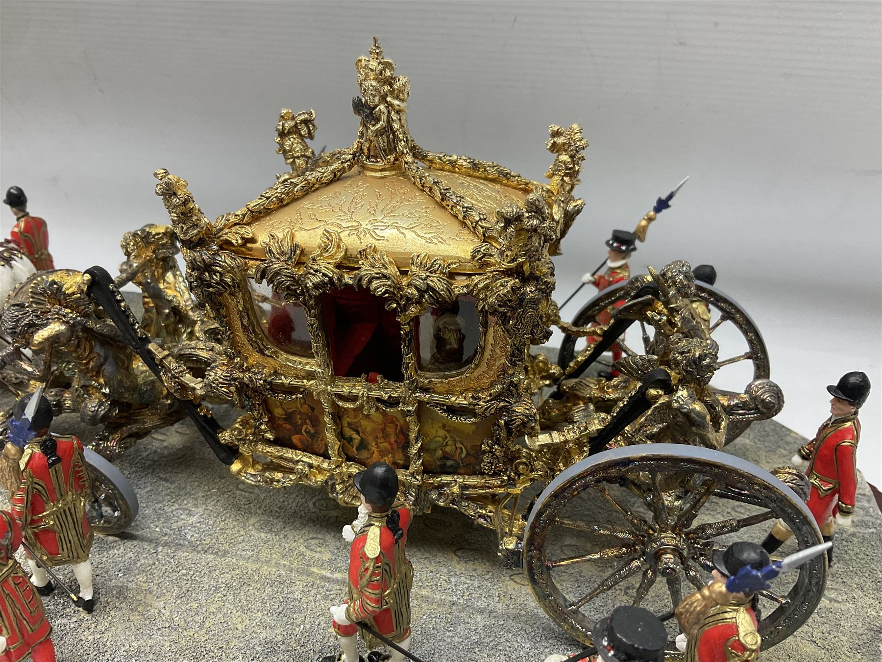 Border Fine Arts The Coronation 1953, model No. B0810, and sculpted by Ray Ayres, limited edition 150/350, with original box and certificate, L70cm  
