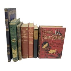 'The Little Flowers of Saint Francis of Assisi', translated by trans Sir Thomas Walker Arnold, Irving, Washington ; 'The Legend of Sleepy Hollow', illustrated my Keller, Arthur, Swift, Jonathan: 'Gulliver's Travels', illustrated by Charles Brock, 'Swiss Family Robinson' translated by Mrs H.B Paull and other books