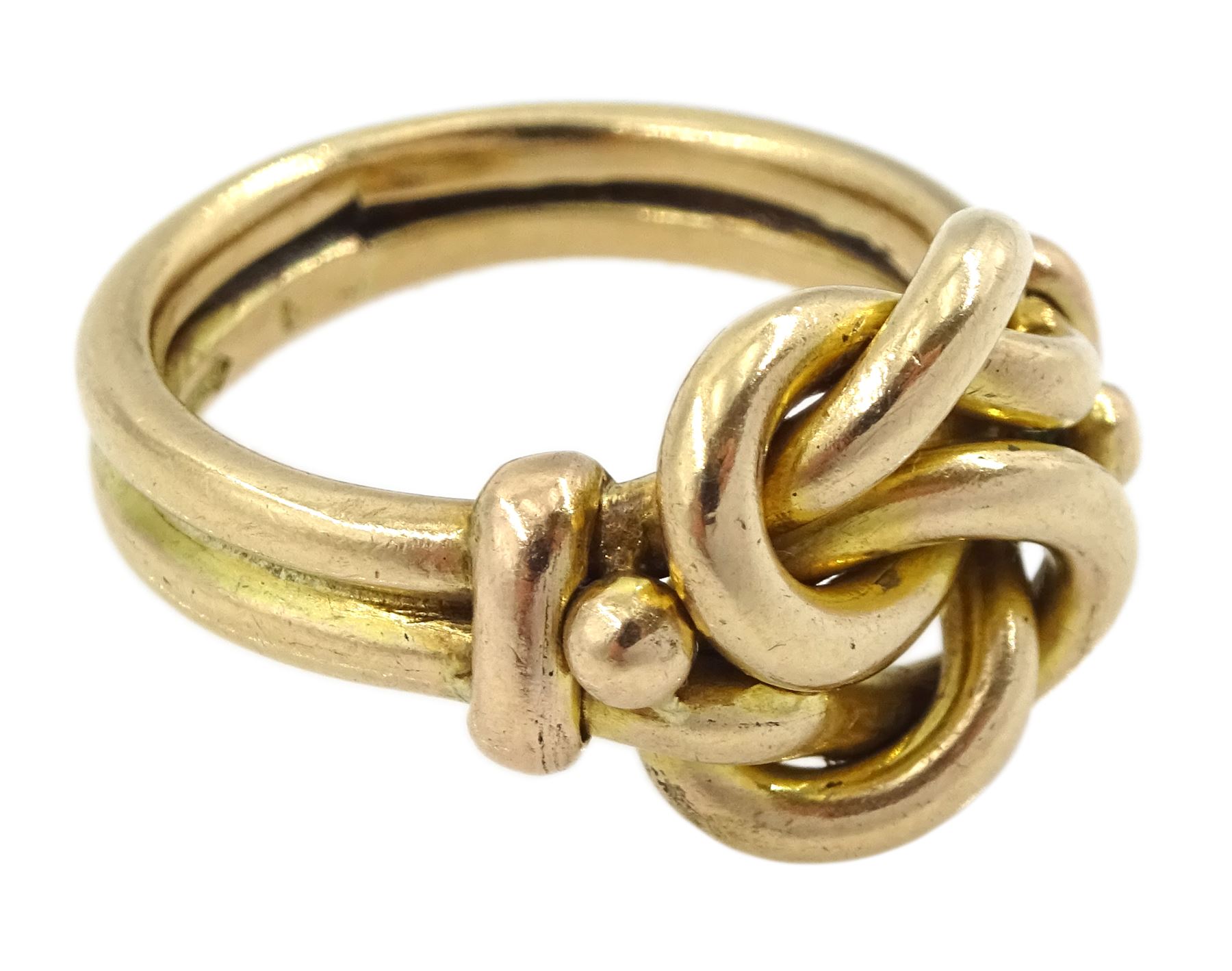 Early 20th century 9ct gold knot ring, London 1926