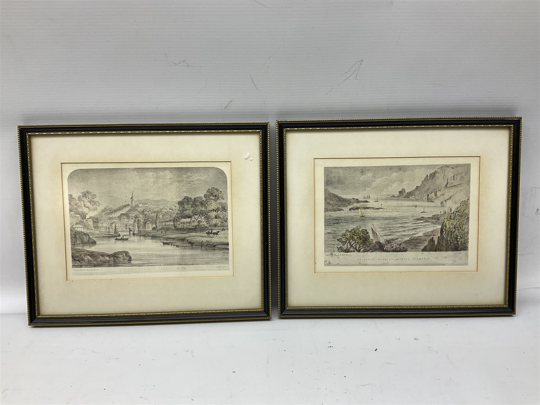 Collection early engravings and prints mostly relating to Boston Lincolnshire max 20cm x 15cm (8)