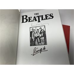 James Bond Casino Royale book signed by Daniel Craig, Judy Dench and other case members, together with Beatles book and Wing dust cover with spurious signature and other signed TV and sport memorabilia 