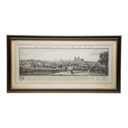 Samuel Buck (British 1696-1779) and Nathaniel Buck (British 18th century): 'The South-East Prospect of the City of York', 18th/19th century engraving originally pub. 1745, 33cm x 84cm