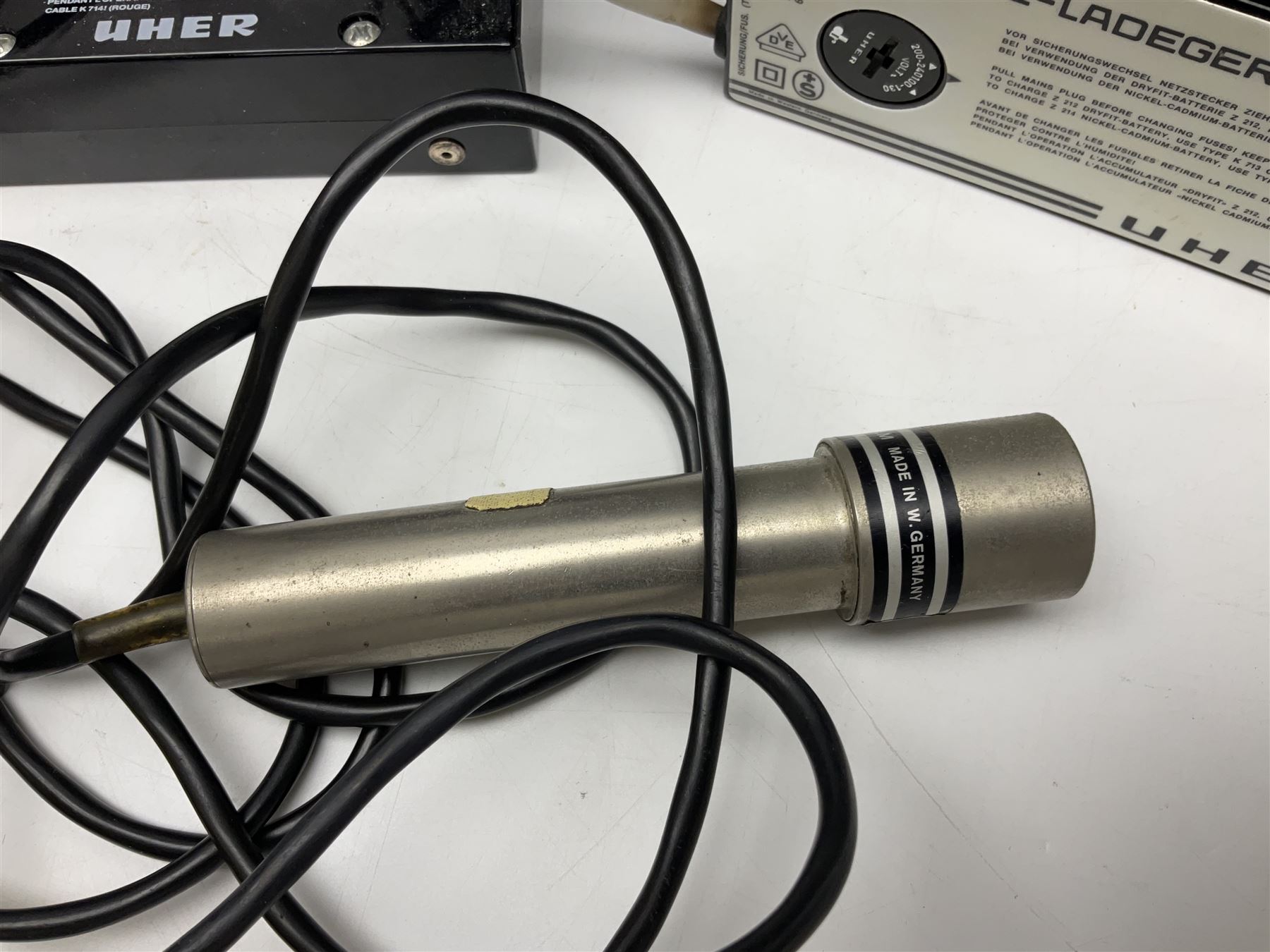 Uher 4100 Report-V professional tape recorder, with case, together with Uher 4000 Report professional tape recorder 