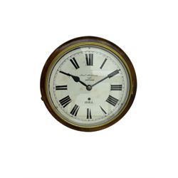 English - 8-day timepiece wall clock with a 12