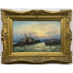 William Anslow Thornley (British fl.1858-1898): Old Prison Hulk at Sunset on the Medway, oil on canvas unsigned 40cm x 60cm 
Provenance: private collection, purchased David Duggleby Ltd 9th June 2014 Lot 194