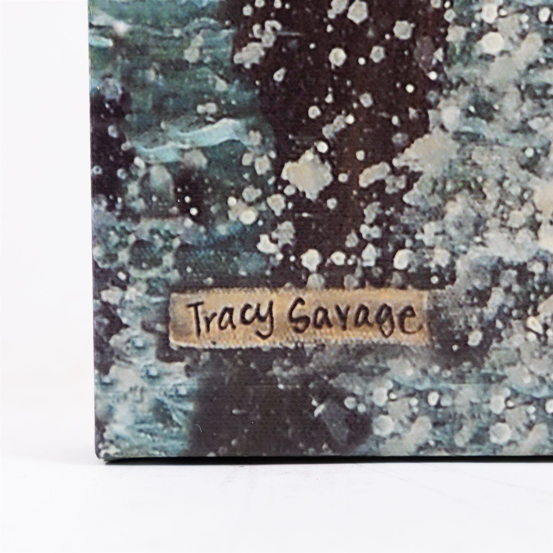 Tracy Savage (Scarborough 1963-): 'Gone Surfing', limited edition canvas print, titled and numbered 144/295 verso 114cm x 31cm (unframed)