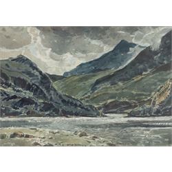 George Graham (British 1881-1941): River and Coastal Landscapes, pair watercolours signed, larger 26.5cm x 39cm (2)