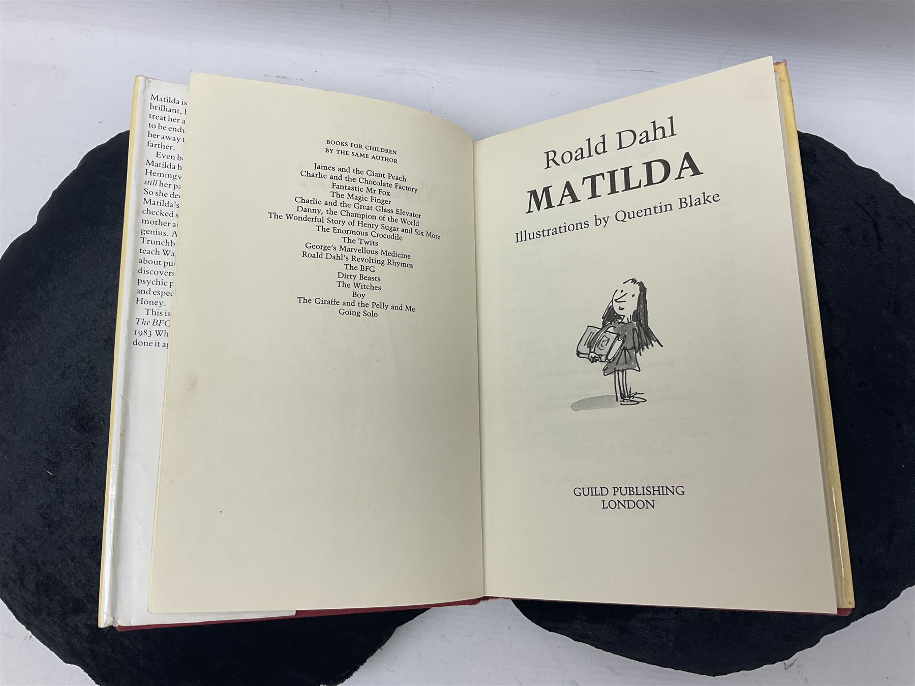 Dahl (Roald) Matilda, illustrated by Quentin Blake, first edition 1988, with dust-jacket