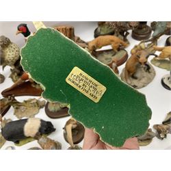 British wildlife, dogs and other animal figures, to include examples by Border Fine Arts, Teviotdale and David Hughes, etc